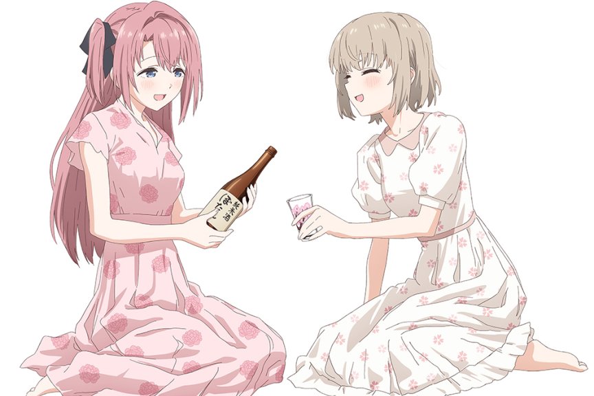 4月新番《#上伊那牡丹，酒醉身姿似百合花般#​》开播纪念贺图公开！